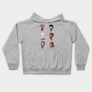 Baldur's Gate Companions as Chibis Kids Hoodie